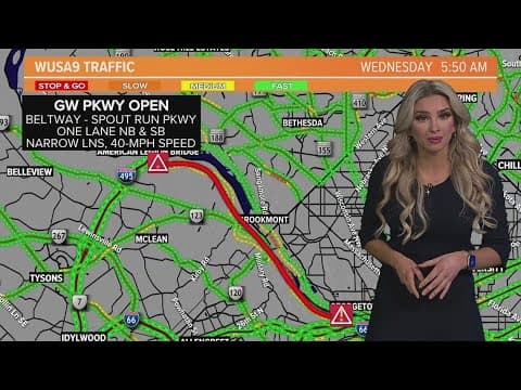 Section of George Washington Parkway back open to traffic