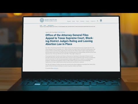Texas AG appeals ruling on state's abortion ban