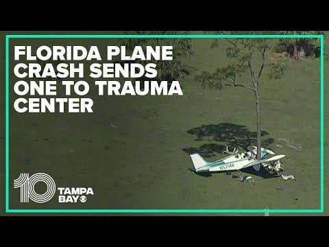 Florida plane crash results in one person airlifted to trauma center: Aerials