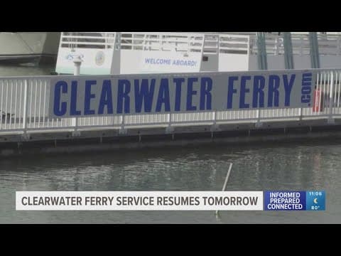 Clearwater Ferry to resume service for first time since deadly crash