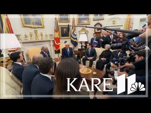 President Trump meets with Jordan's king