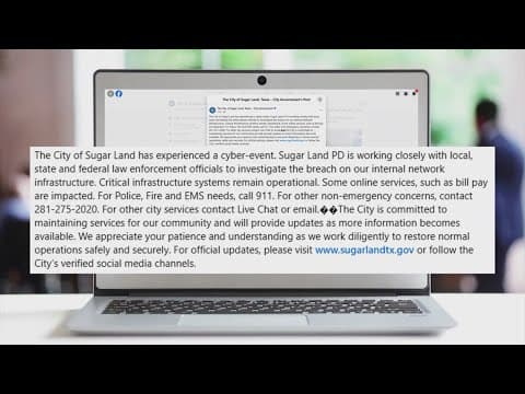 City of Sugar Land 'experienced a cyber-event'