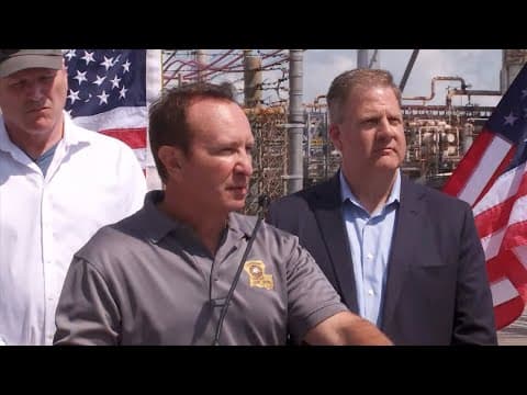 Watch live: Gov. Landry talks plan to 'Unleash American Energy'