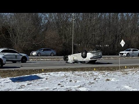 IMPD investigating crash involving 2 officers, 1 critically injured