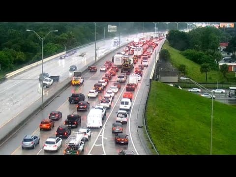 LIVE LOOK: Traffic builds on I-275 as storms move through Tampa Bay region