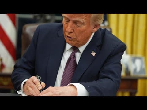 President Trump hosts Republican leaders on first full day back in office