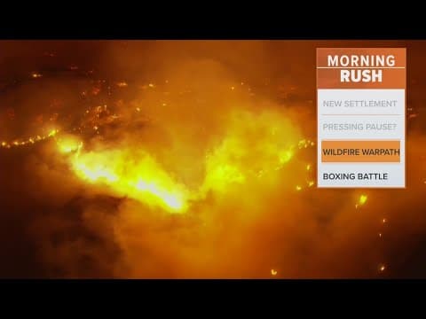 Wildfire rages near northern California