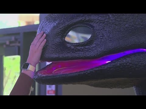 Animatronic Toothless now at Regal Pinnacle for release of 'How to Train Your Dragon'