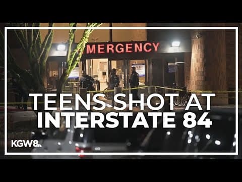 Police investigating Interstate 84 shooting that left 2 teenagers injured