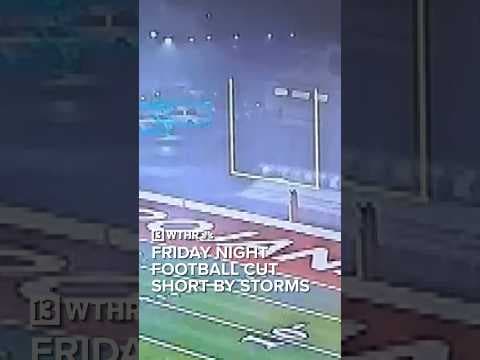 Center Grove football field storm damage