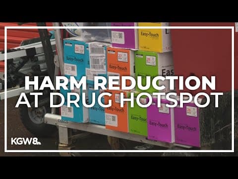 Nonprofit hands out survival gear, drug supplies in Southwest Portland