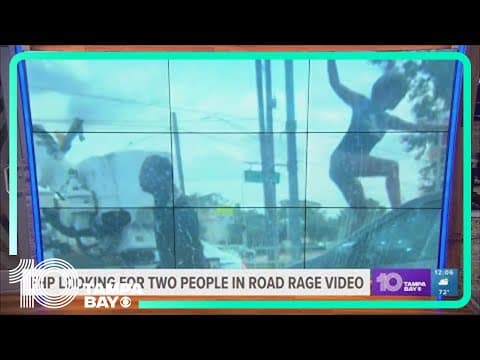 FHP: 2 people seen in video attacking person's car in road rage incident