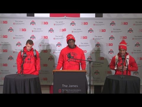Noah Ruggles, Zach Harrison, TreVeyon Henderson postgame interview | Ohio State-Penn State