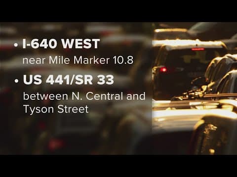 Traffic Forecast for the week of Sept. 8