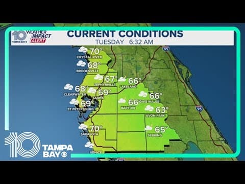 Tampa wakes to dense fog: Weather Impact Alert issued until 10 a.m.