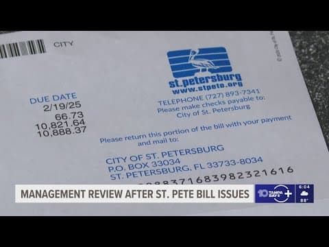 St. Pete council approves hiring consultant to review billing system, due to high water rate issues