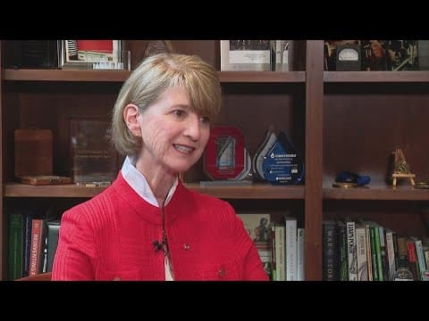 Ohio State President Kristina Johnson discusses Big Ten Conference expansion