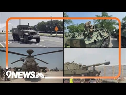 President Trump holds military parade in Washington, D.C.