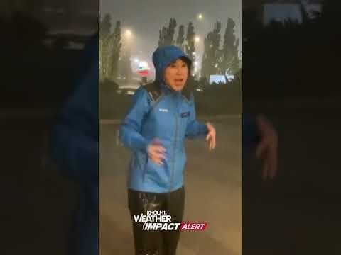 Tracking Beryl: A look outside the KHOU 11 Studios after Beryl made landfall near Matagorda #shorts