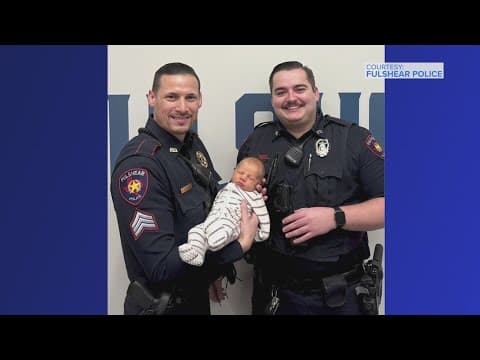 Routine traffic stop turns into a race to the hospital for Fulshear police, expectant parents