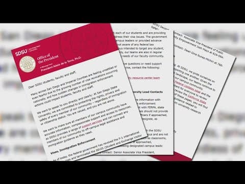 Four San Diego State University students' visas revoked, university confirms