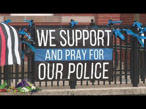 Public visitation held for northwest Ohio police officer killed in the line of duty