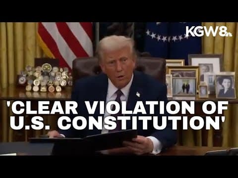 Oregon, Washington sue over Trump's birthright citizenship order