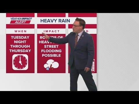 Weather Impact Alert: Flooding threat from Tuesday night to Thursday