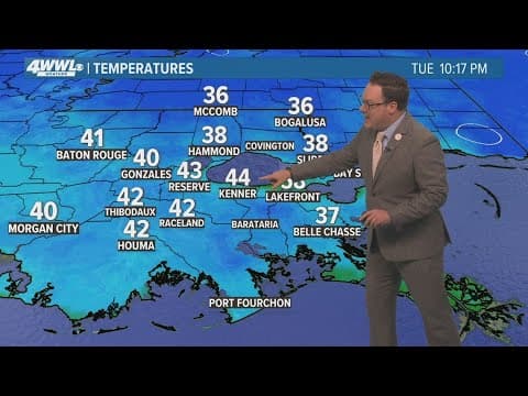 Weather: Light freeze overnight for Northshore, MS