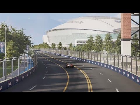 An IndyCar street race is coming to North Texas with a circuit weaving around the Arlington stadiums
