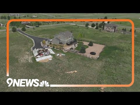 Woman helps neighbors after tornadoes damage homes east of Denver