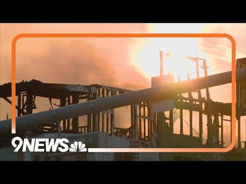 Aurora intersection to be closed for 'foreseeable future' after construction site fire