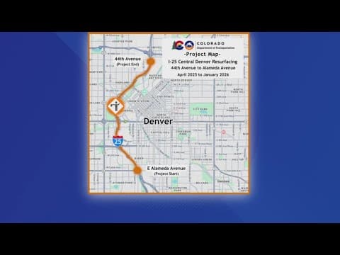 Monthslong  improvement project on I-25 begins this weekend