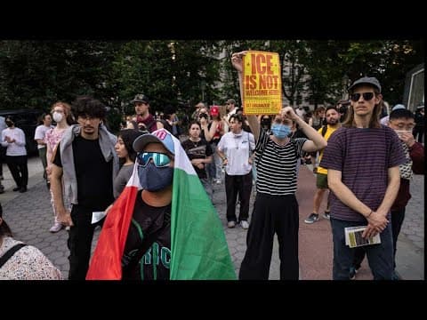 Protests over immigration raids pop up across the US with more planned