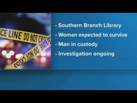 Man stabs woman inside library in Calvert County