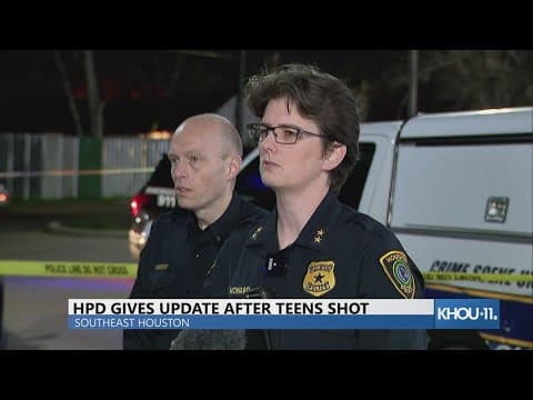 HPD gives update after 2 teens shot in SE Houston