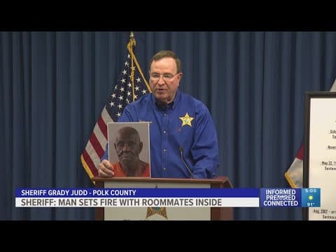 Convicted felon accused of setting house on fire with roommates inside