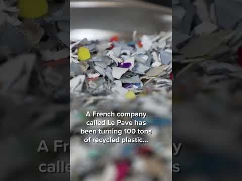 Seats at Paris Olympics made from recycled plastic