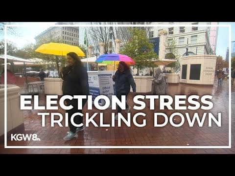 Parents' election stress affects young kids, Portland psychiatrist says