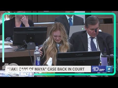 Witness speak in court for the 'Take care of Maya' case