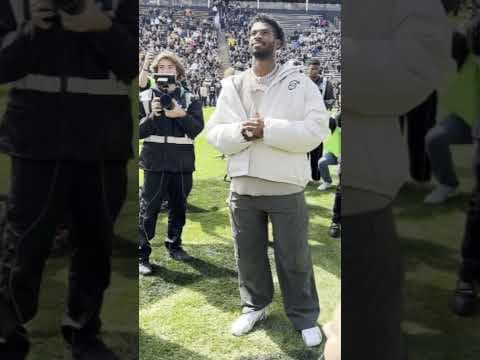 Colorado Retires The Jersey Numbers of Hunter And Sanders