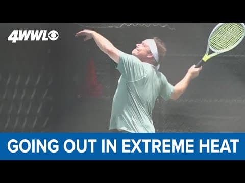 Despite extreme heat in New Orleans, many going about their daily tasks