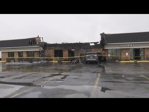 Man dies and woman severely burned in fire at Carmel strip mall; cause still undetermined