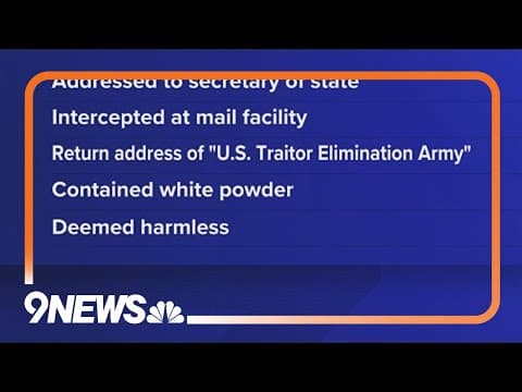 FBI investigating suspicious packages sent to election officials in more than 15 states, including C