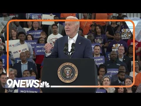 Biden says Trump 'got a free pass' during Detroit campaign rally