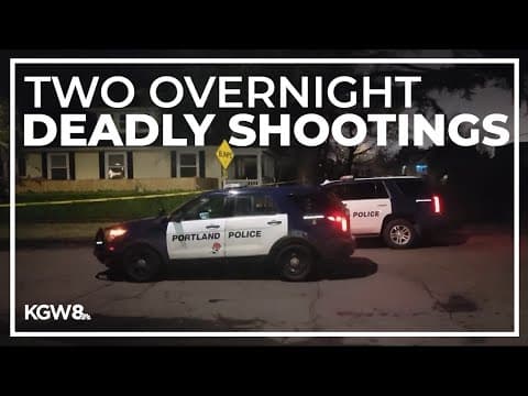 Two men killed in separate Portland shootings overnight