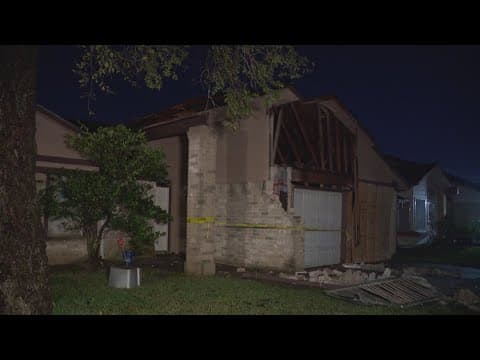 Severe weather damages homes in southwest Harris County