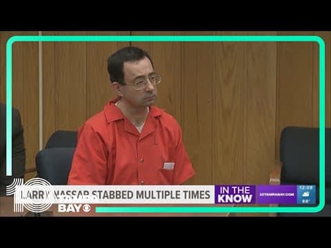 Disgraced doctor Larry Nassar stabbed multiple times in prison, AP sources say