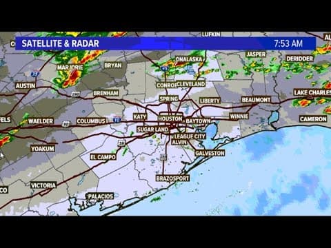 Check live radar as showers move through Southeast Texas