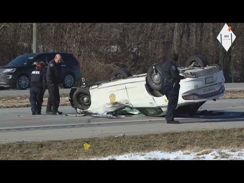 IMPD officer critically injured after hitting other squad car
